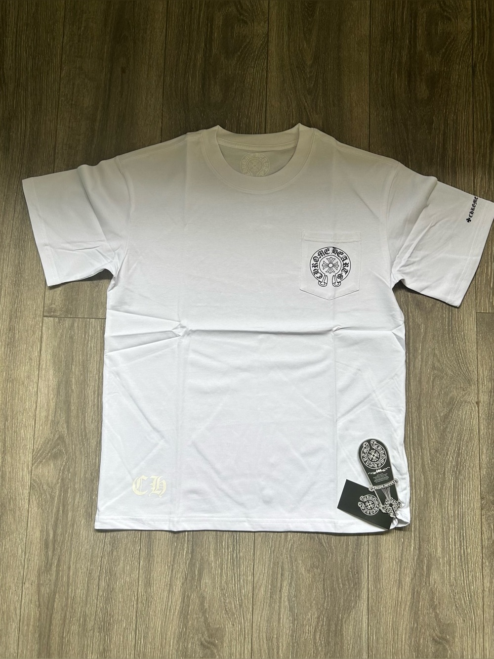 Size M | Chrome Hearts horseshoe white tee